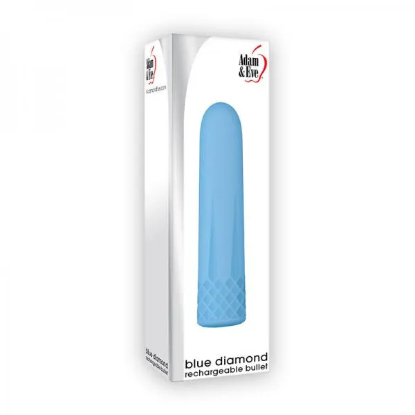 A&e Blue Diamond Bullet 10 Function And Functions Rechargeable Usb Cord Included Waterproof