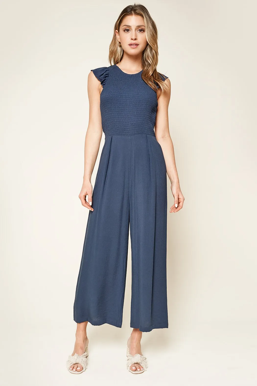 Adore Me Smocked Jumpsuit