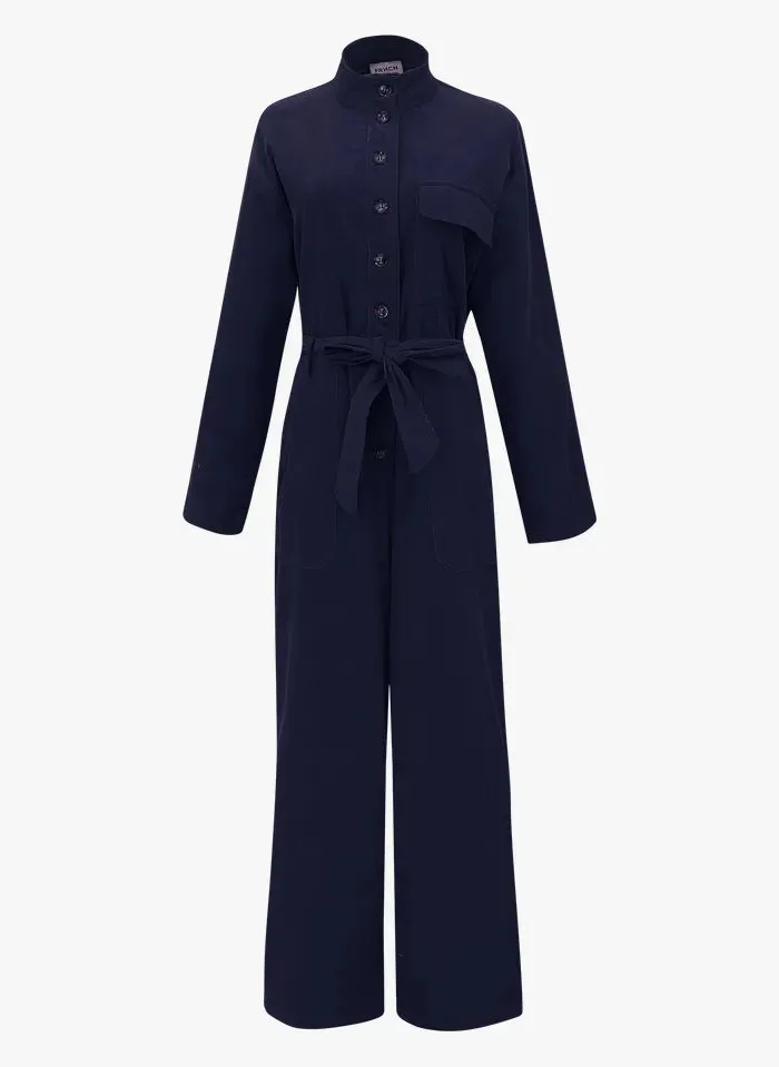 Ady Corduroy Jumpsuit (Blue Marine)