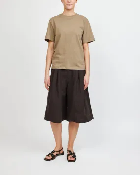 Af Agger Dark Brown Linen Culottes