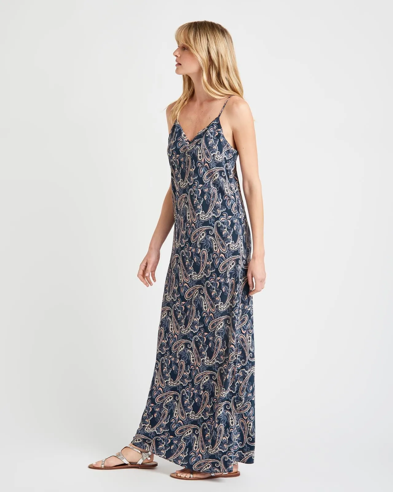 Alessandra Paisley Silk Dress