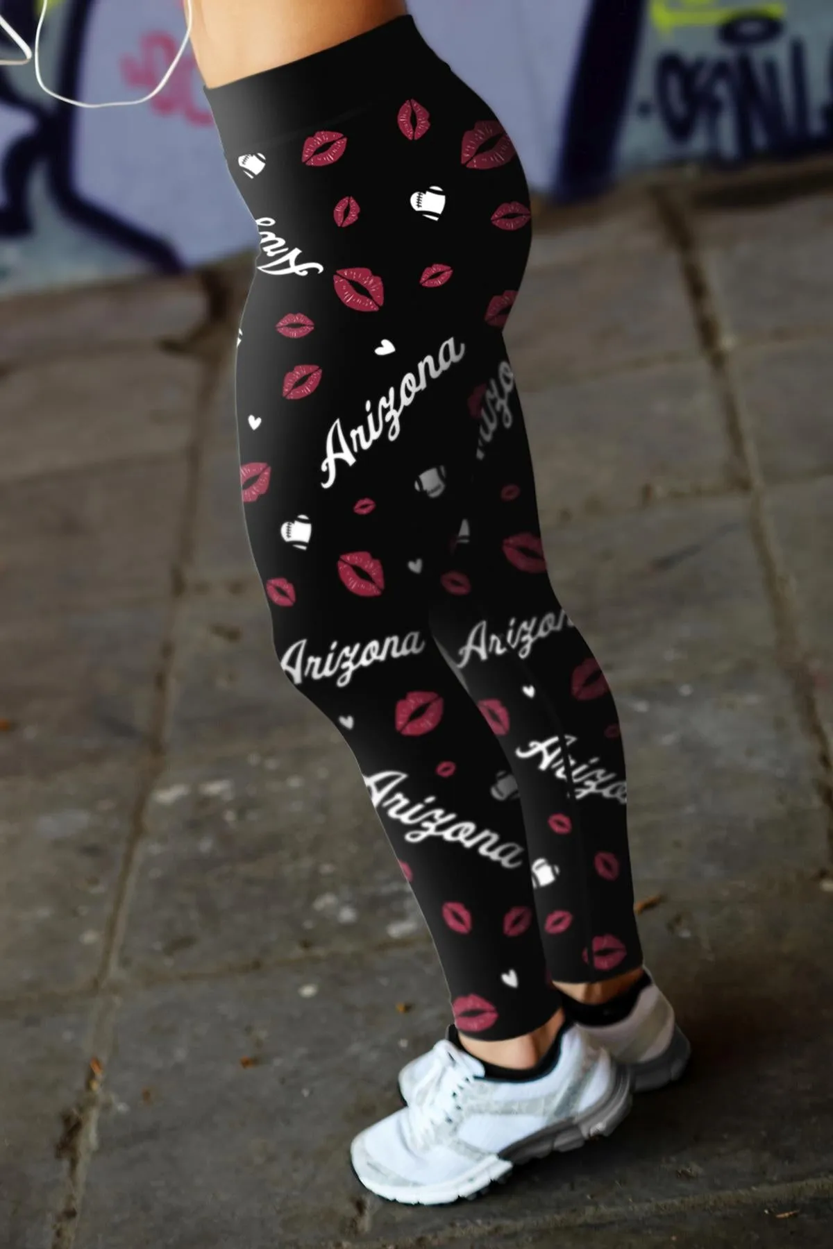 Arizona Lovin Kisses Football Leggings