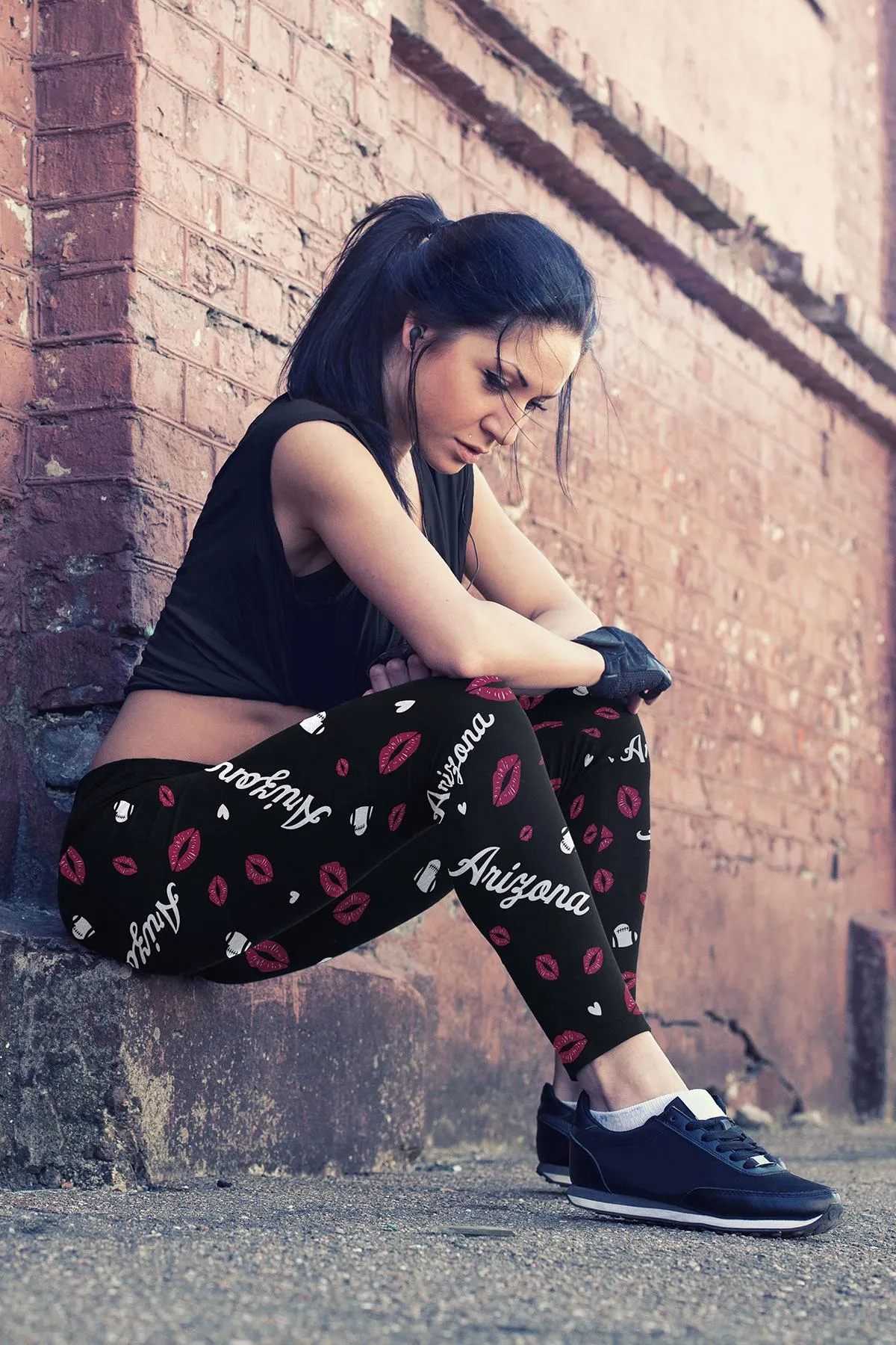 Arizona Lovin Kisses Football Leggings