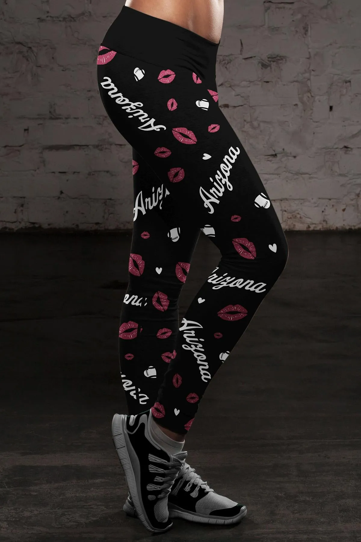 Arizona Lovin Kisses Football Leggings