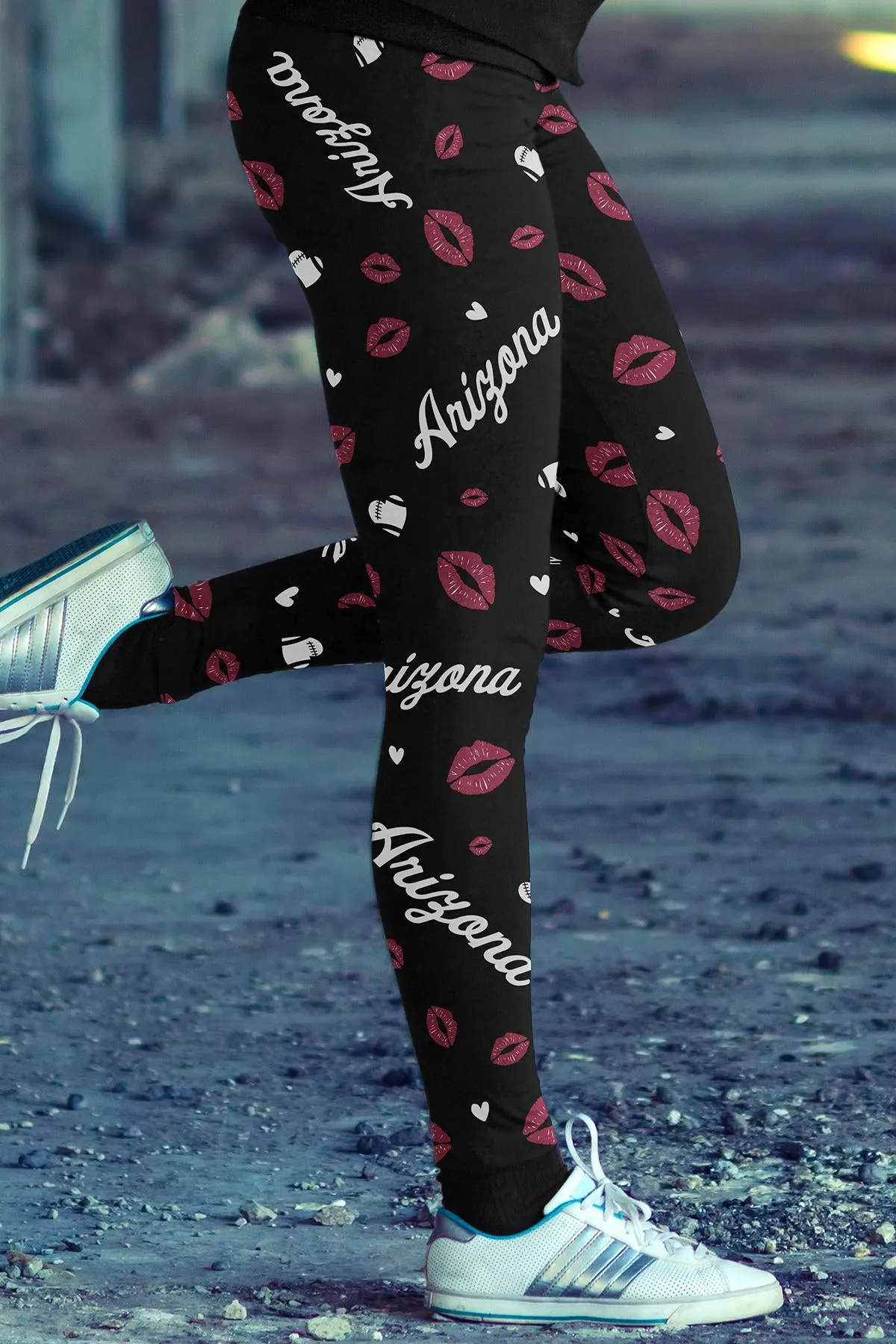 Arizona Lovin Kisses Football Leggings