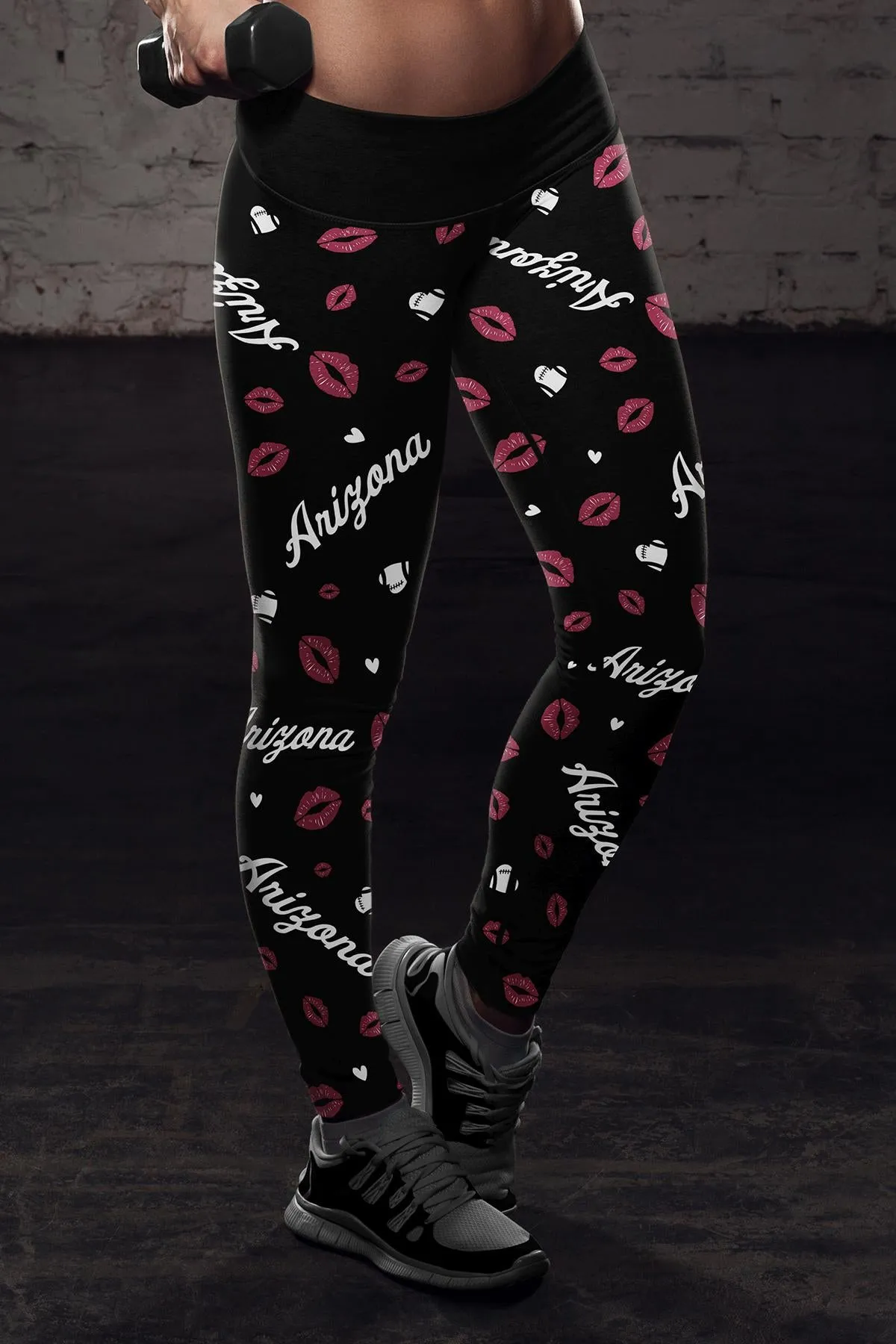 Arizona Lovin Kisses Football Leggings