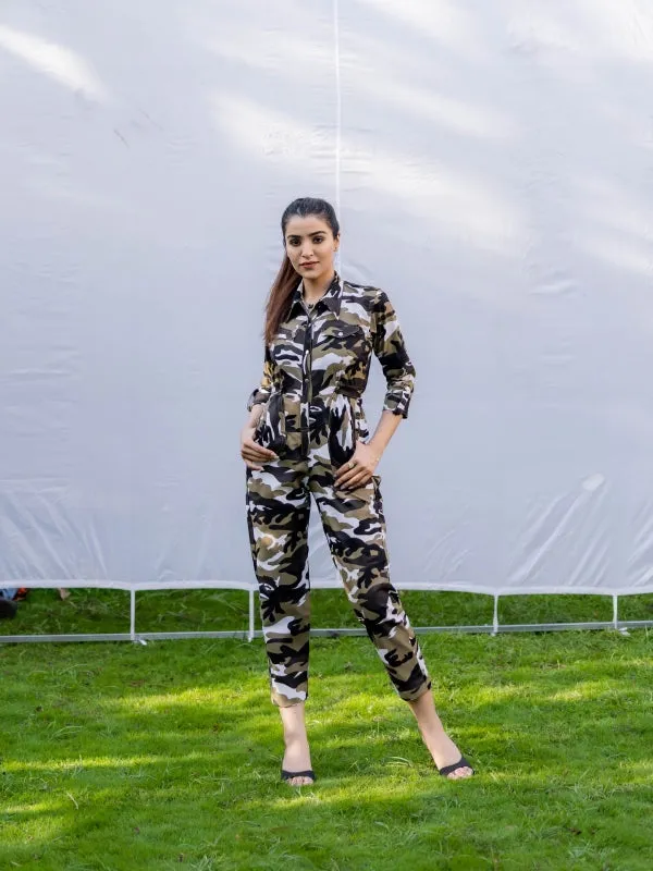 Ash Camouflage Jumpsuit