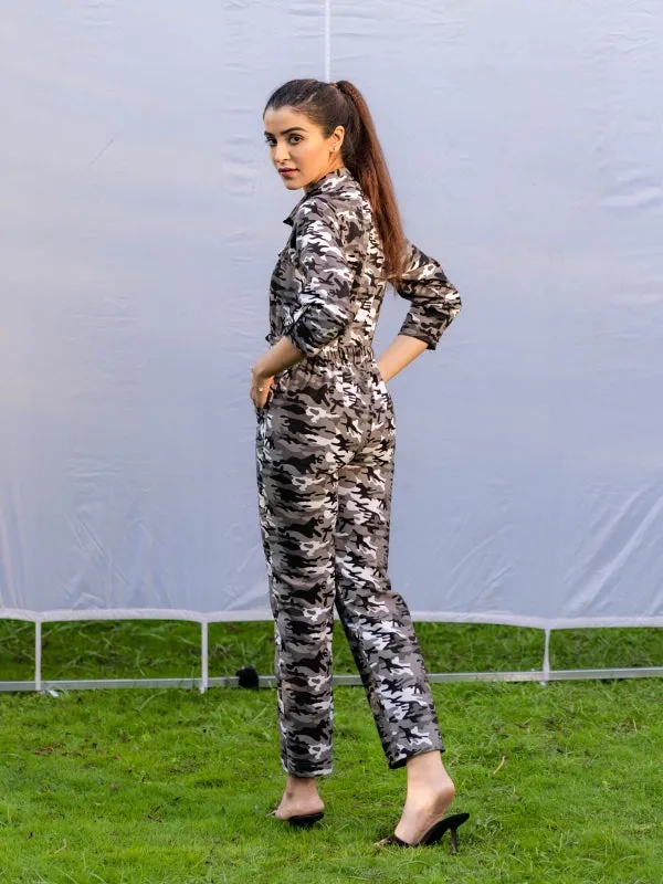 Ash Camouflage Jumpsuit