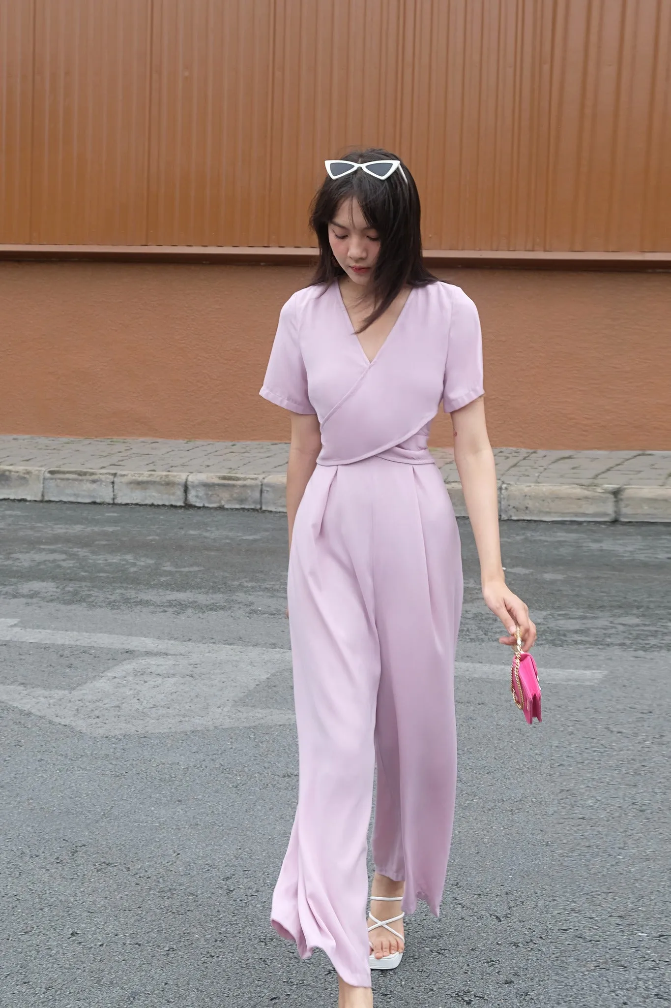 Athena Pink Jumpsuits - Gu Fashion | Vietnam Fashion Store