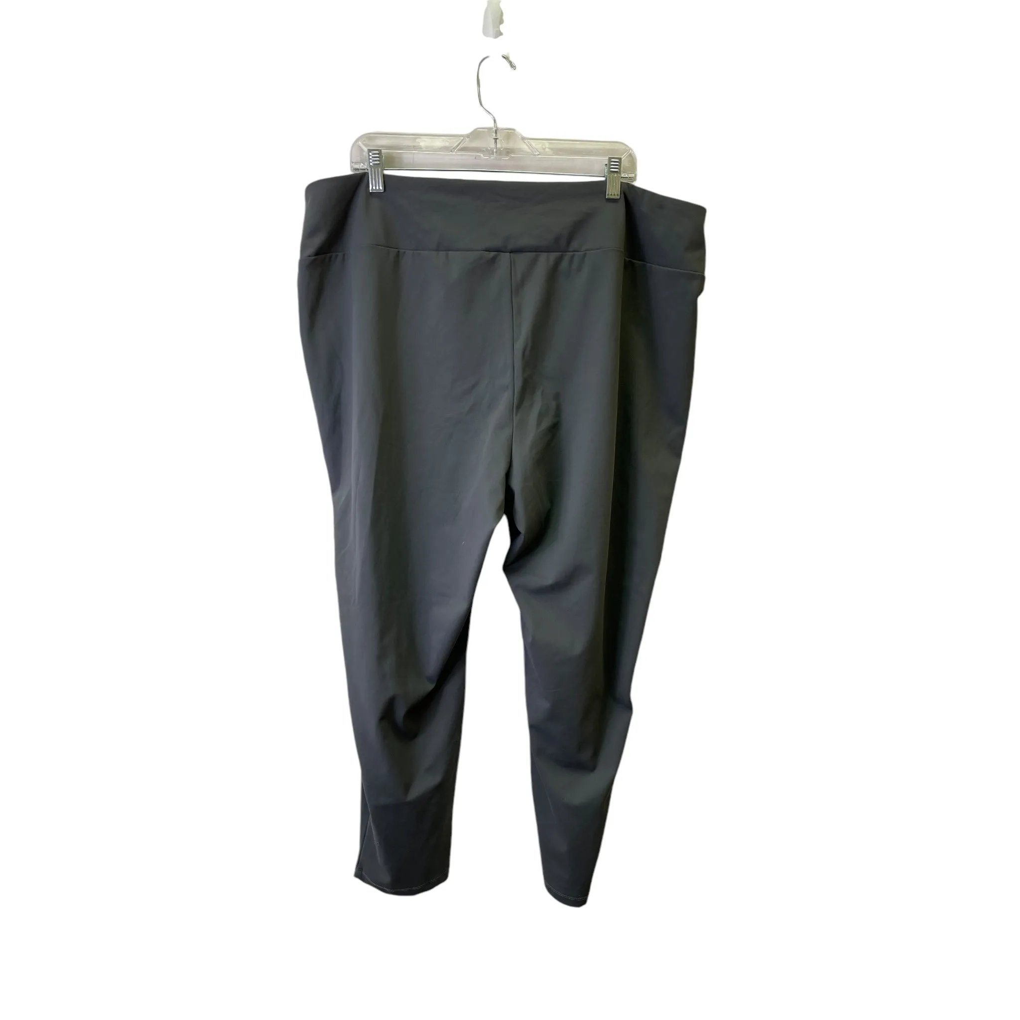 Athletic Leggings By Stylus In Grey, Size:3X