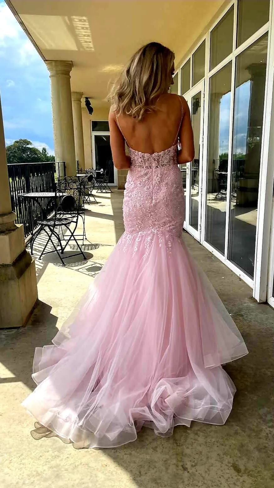 Avy by Tiffanys fishtail prom dress