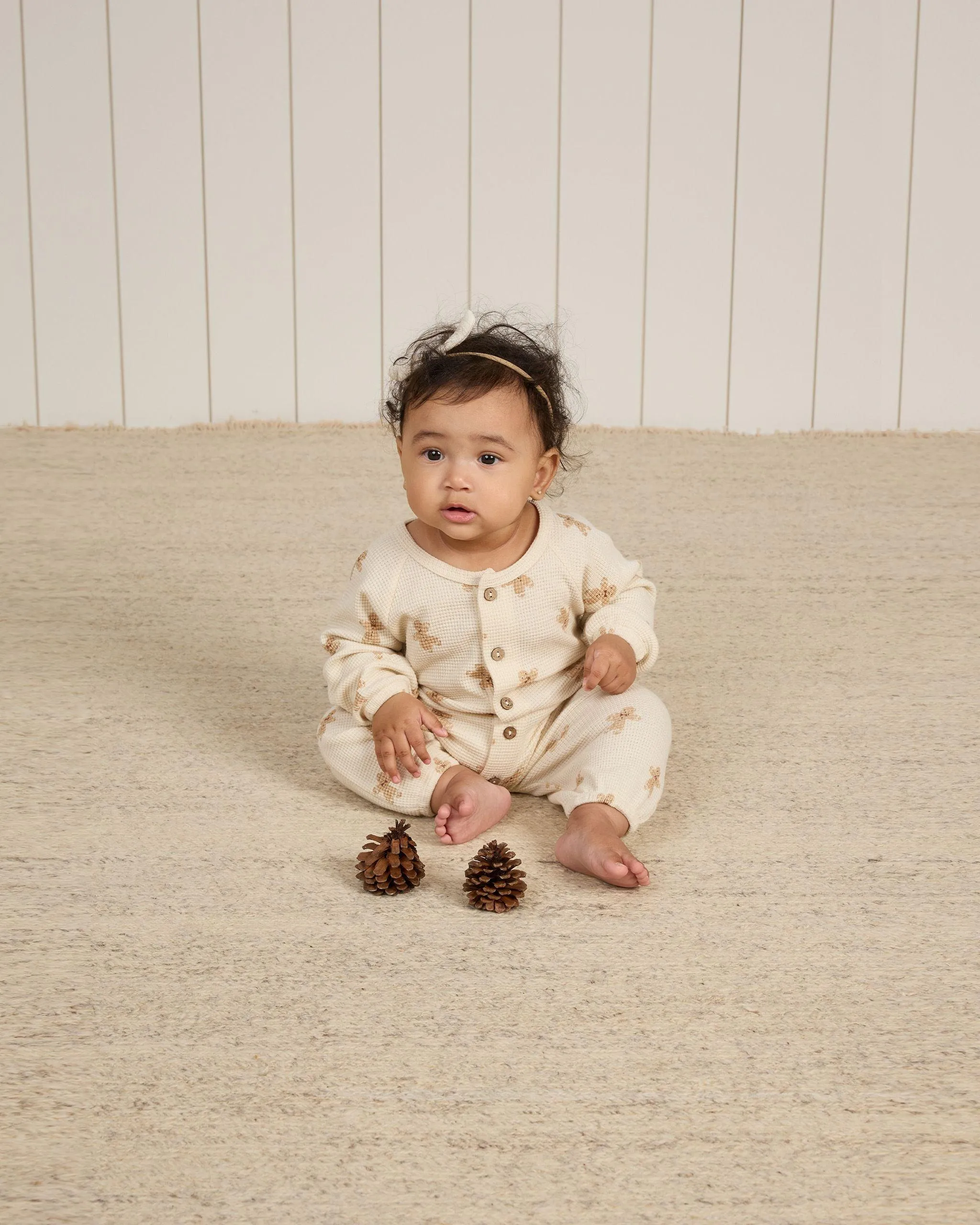 Baby Boy Jumpsuit and Rompers| Gingerbread Jumpsuit | Quincy Mae