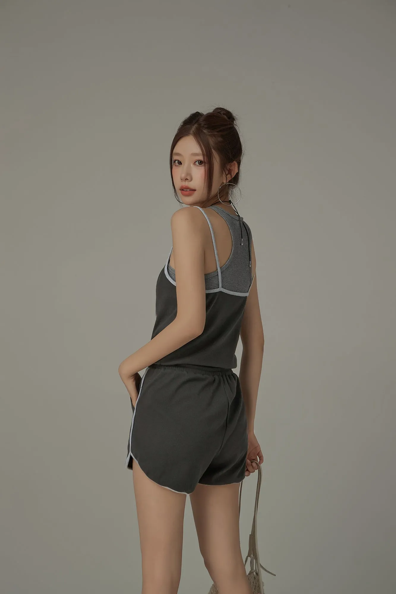 Back To Paradise Letter Printed Casual Drawstring Jumpsuit