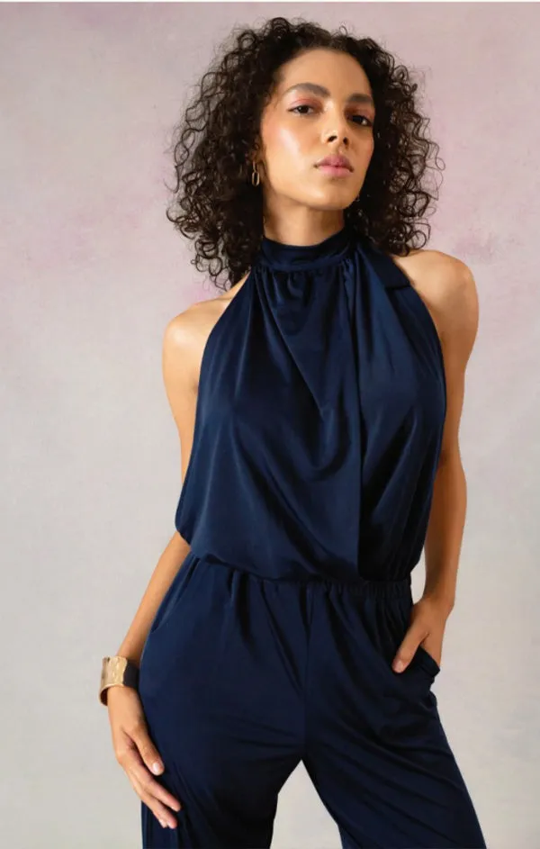 Backless Halter Jumpsuit