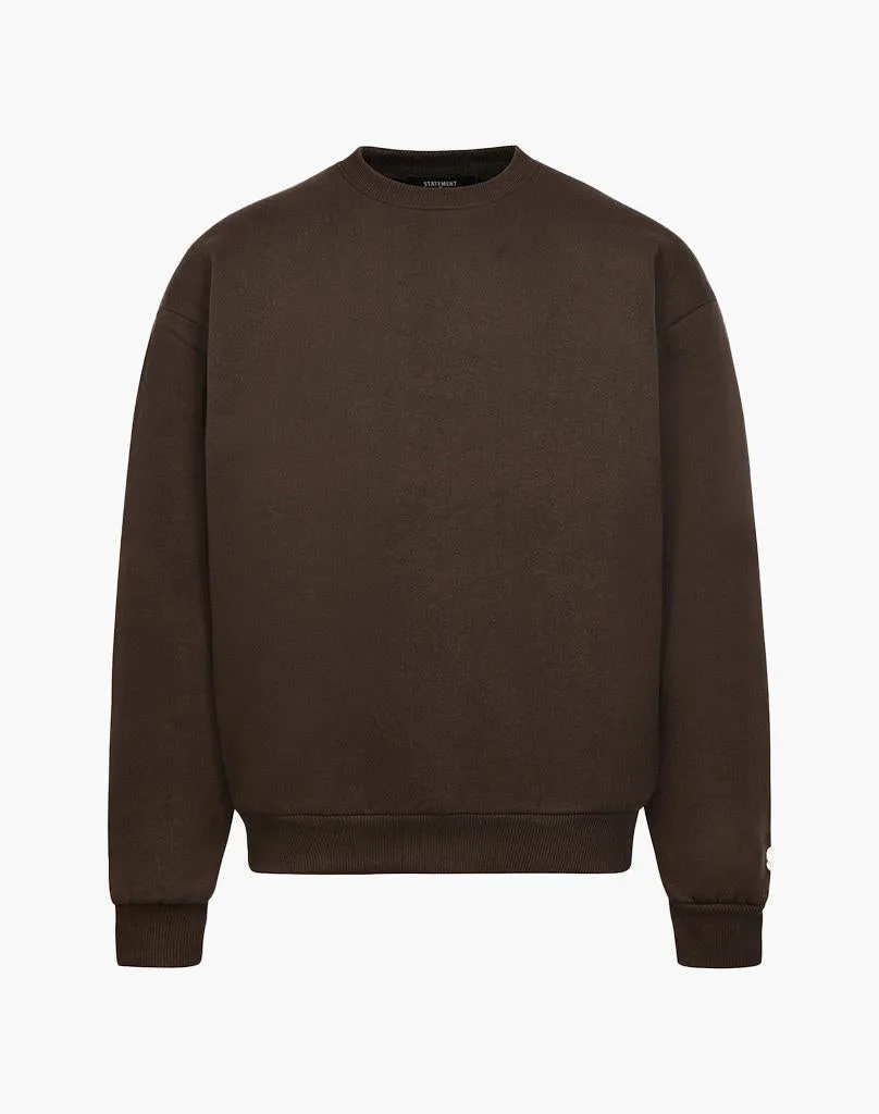 BASIC SWEATER (BROWN)