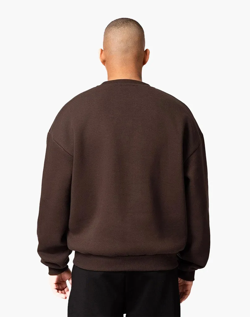 BASIC SWEATER (BROWN)