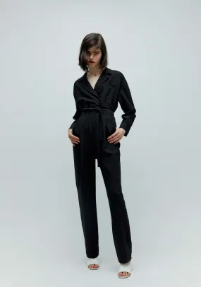 Belted Jumpsuit - Black