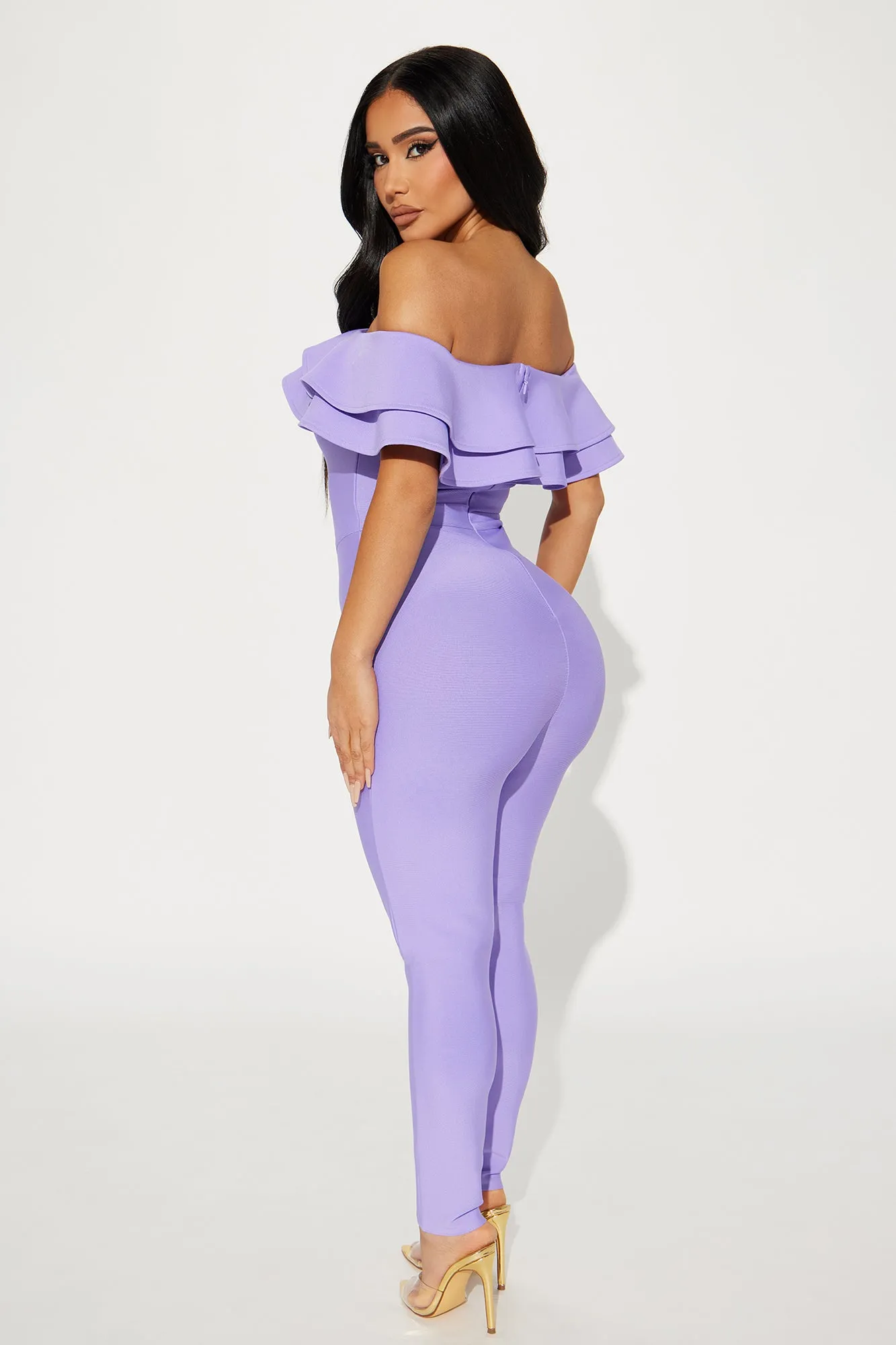 Bloom For You Bandage Jumpsuit - Lavender