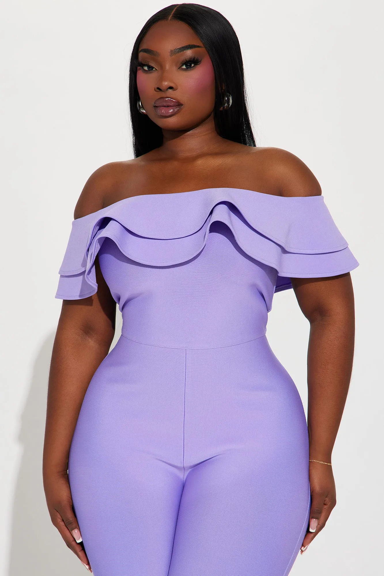 Bloom For You Bandage Jumpsuit - Lavender