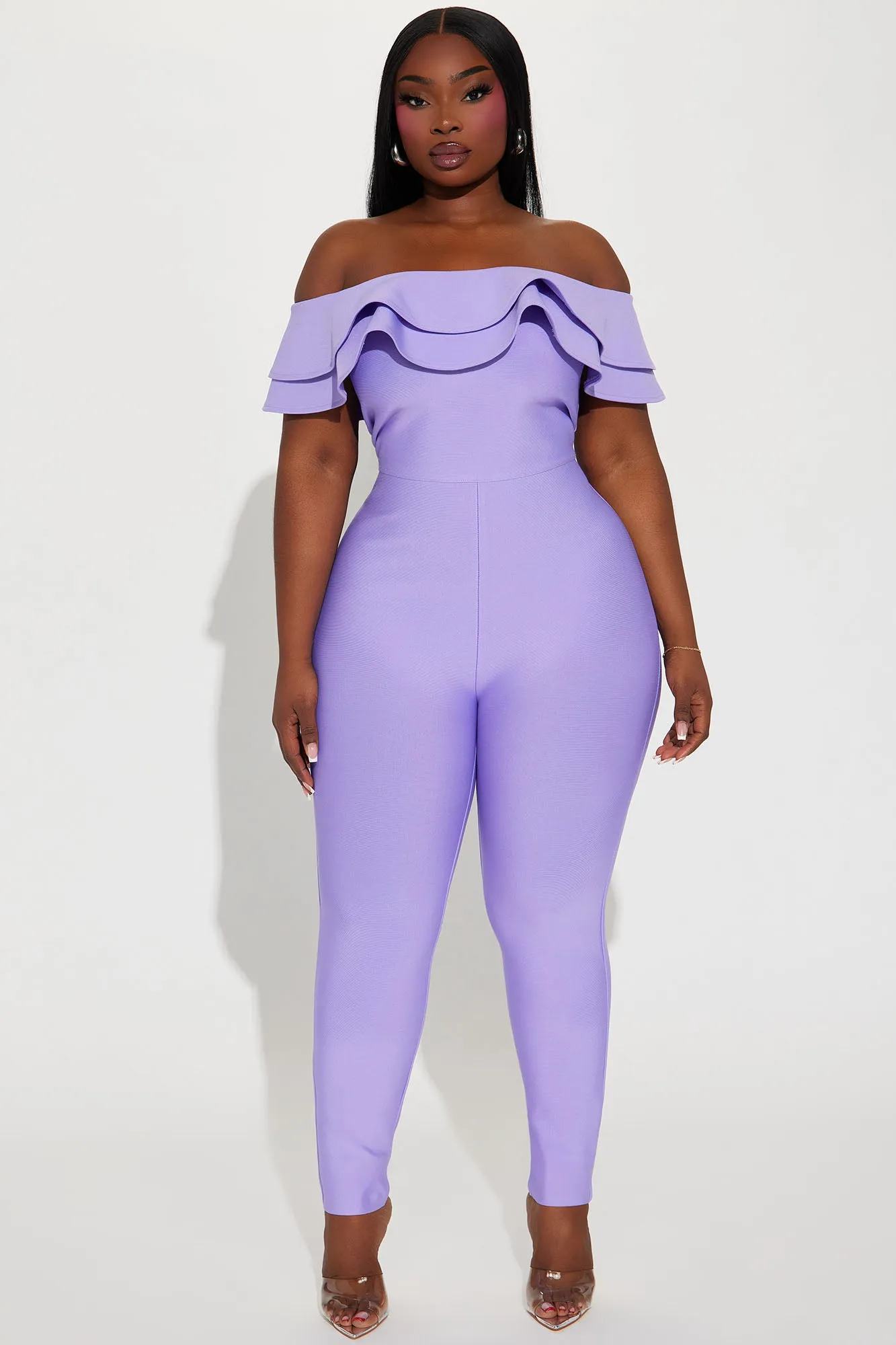 Bloom For You Bandage Jumpsuit - Lavender