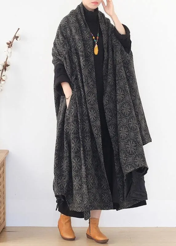 boutique  plus size clothing Jackets & Coats cloak women coats asymmetric wild wool coat