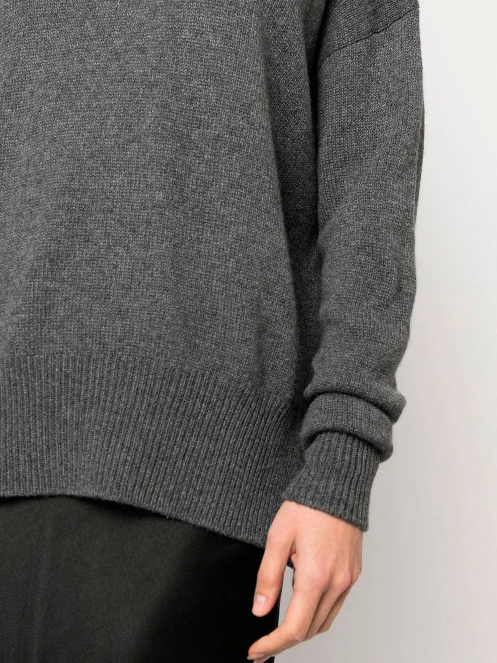 Box neck cashmere jumper