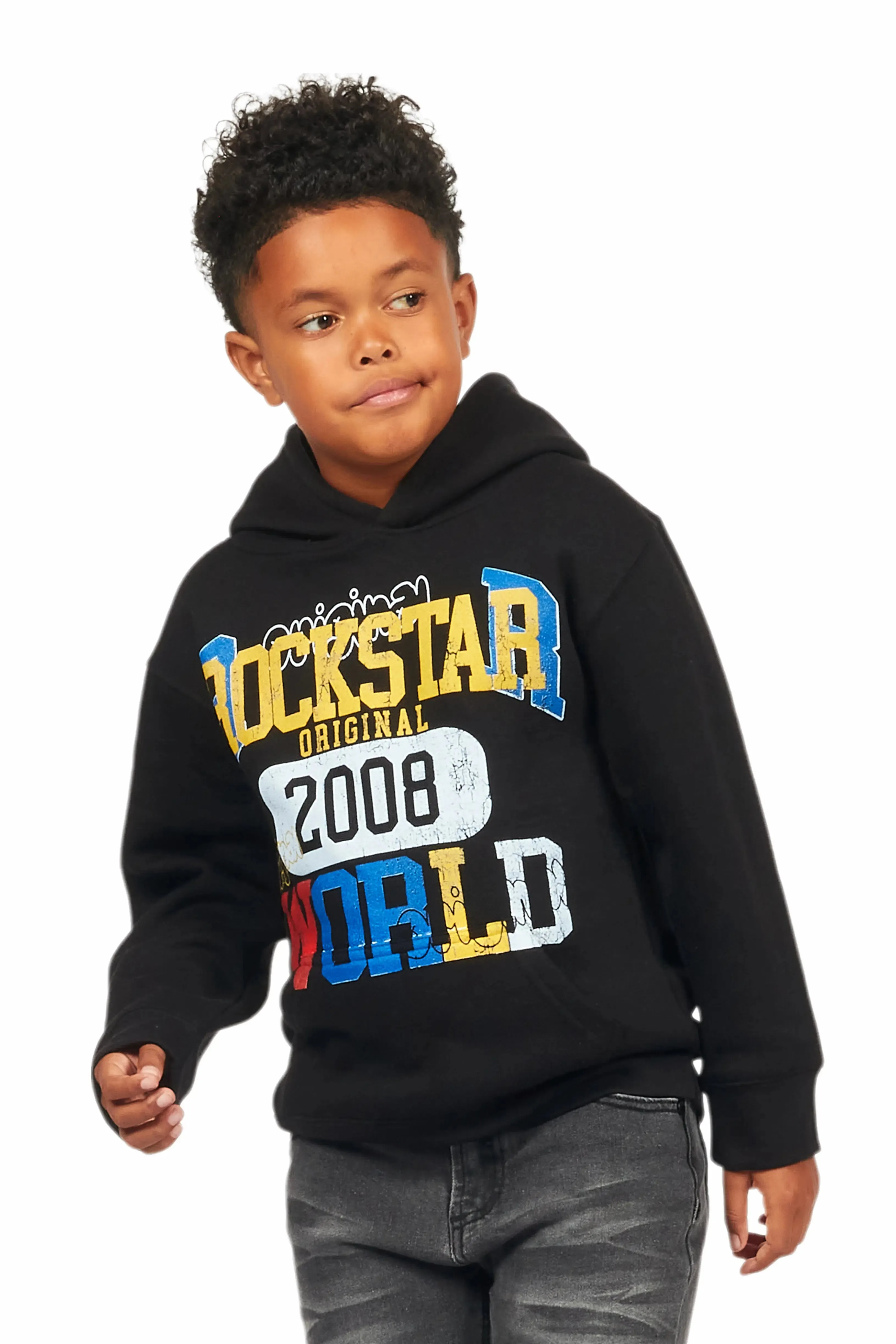 Boys Daria Black Graphic Hoodie