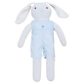 Bunny w/ Solid Blue Embroidered Romper