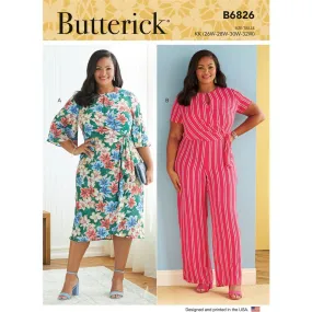 Butterick Pattern B6826 Women's Dress & Jumpsuit