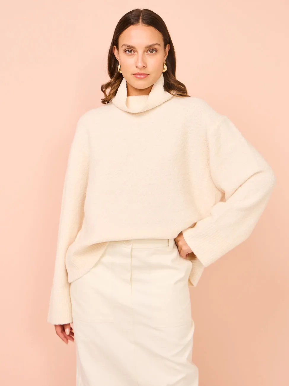 Camilla and Marc Lenora Turtleneck in Cream