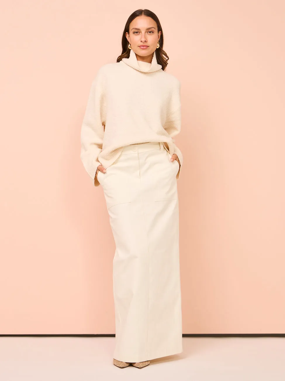 Camilla and Marc Lenora Turtleneck in Cream