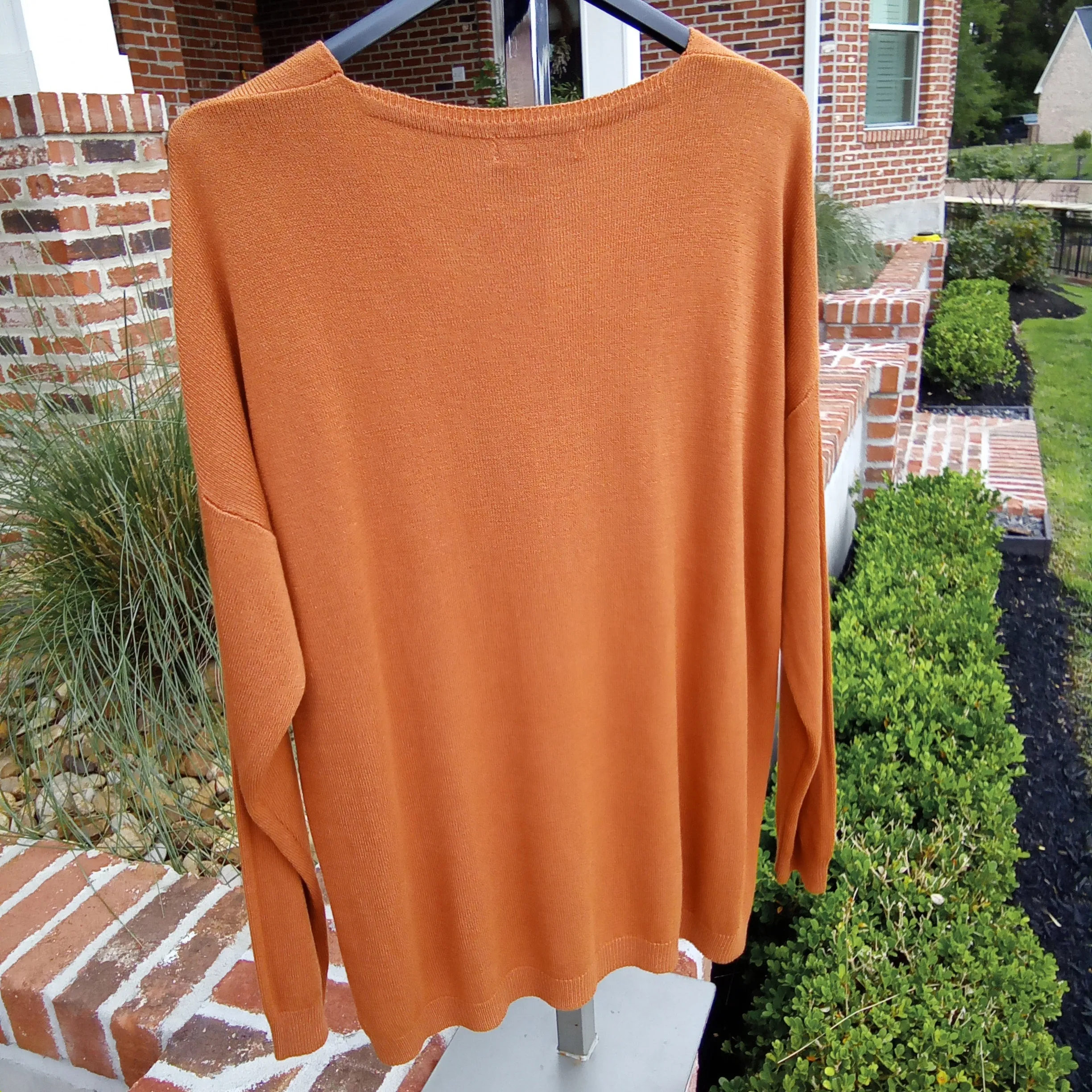 Camo Heart on Terracotta Sweater |  Gigi Moda