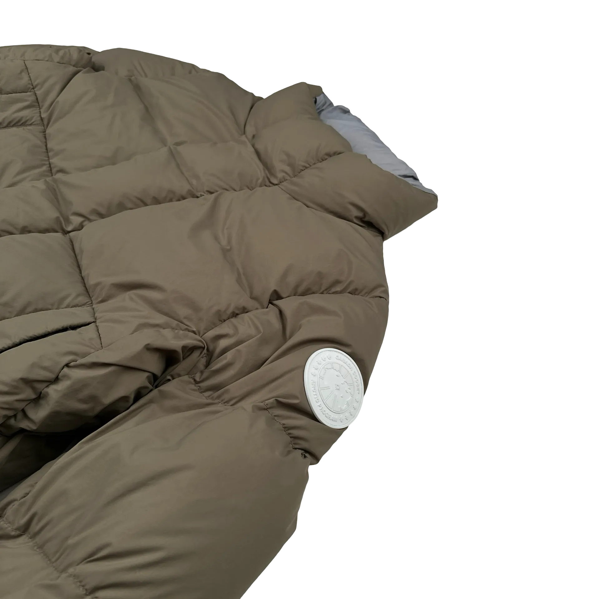 Canada Goose Everett Northwood Down White Patch Puffer Jacket - Large