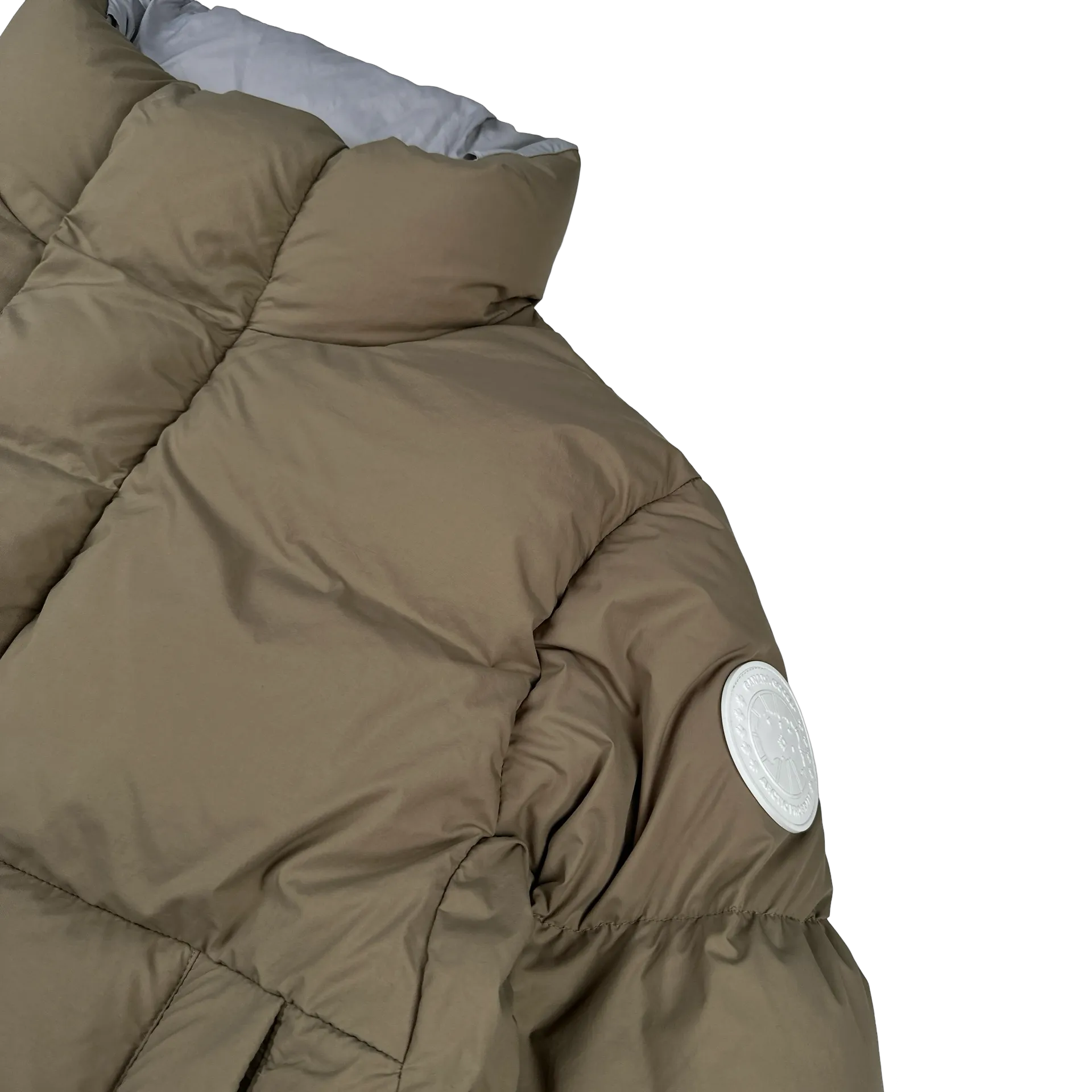 Canada Goose Everett Northwood Down White Patch Puffer Jacket - Large