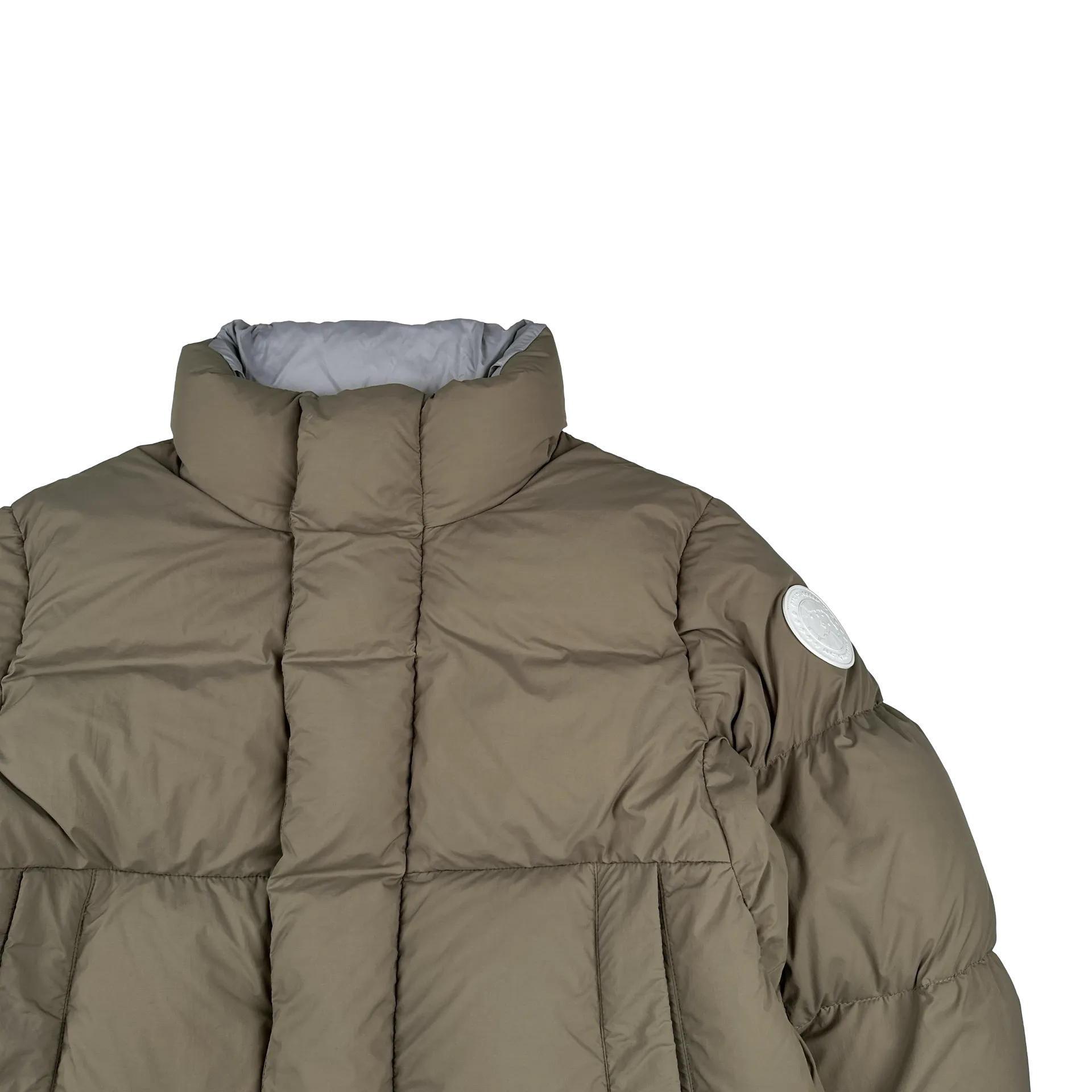 Canada Goose Everett Northwood Down White Patch Puffer Jacket - Large