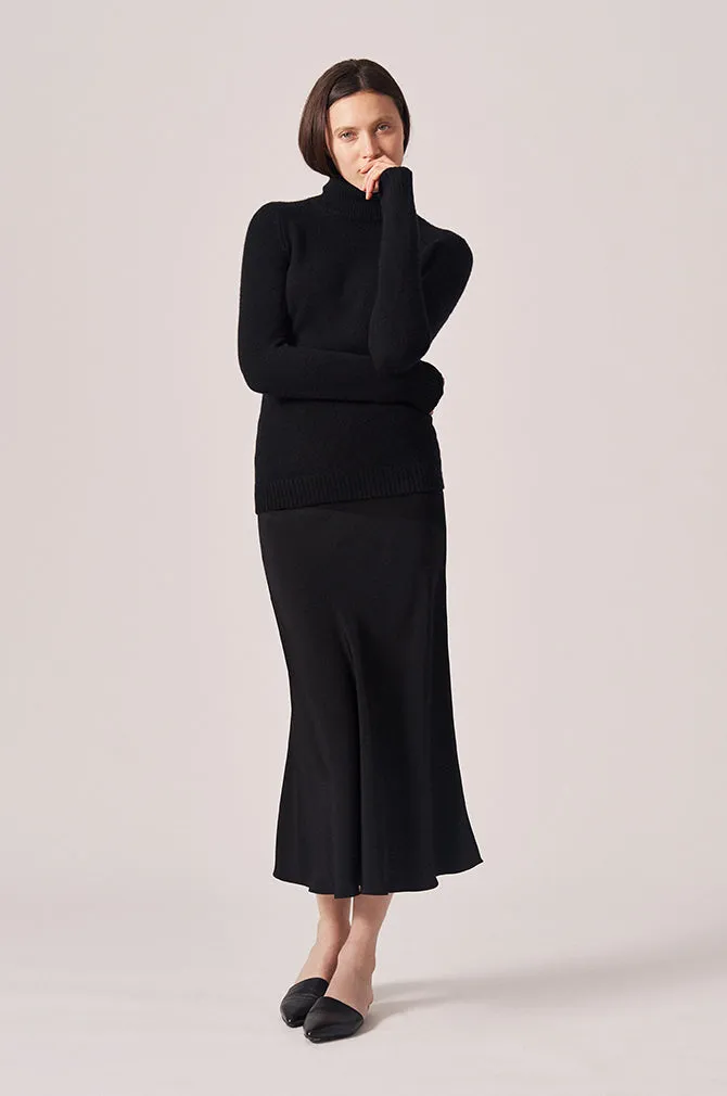 CASHMERE FOLDOVER TURTLENECK