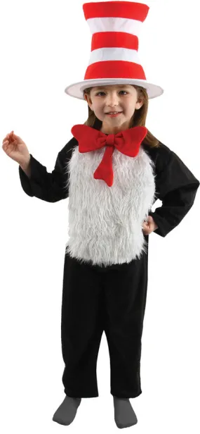 Cat In The Hat Childs 4-6  Costume