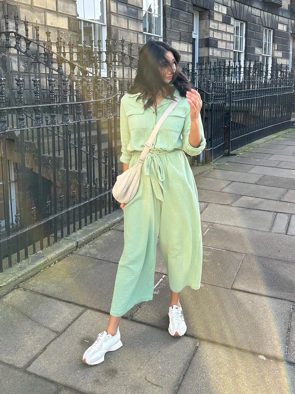 Clara - Utility Jumpsuit - Green