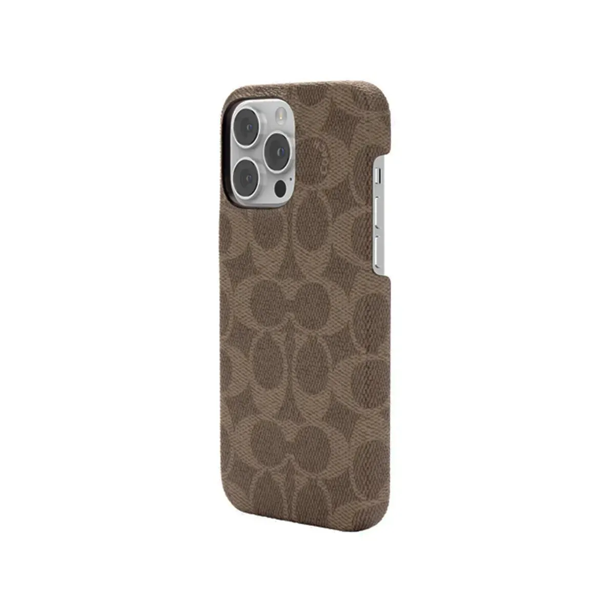 Coach Slim Wrap Case for iPhone 13/14 Series (Signature C Tan)