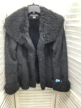 Coat Faux Fur & Sherpa By Rampage In Black, Size: L