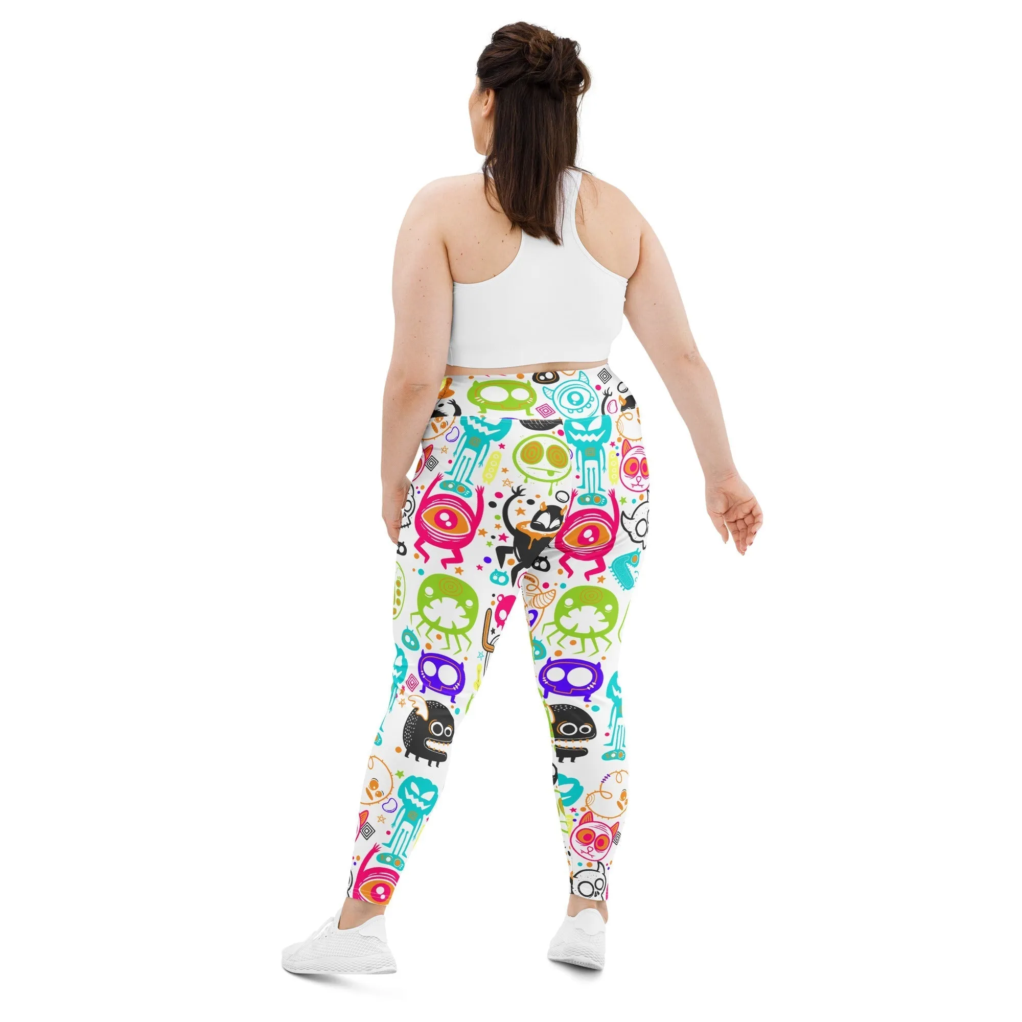 Colorful Doodles Plus Size Leggings