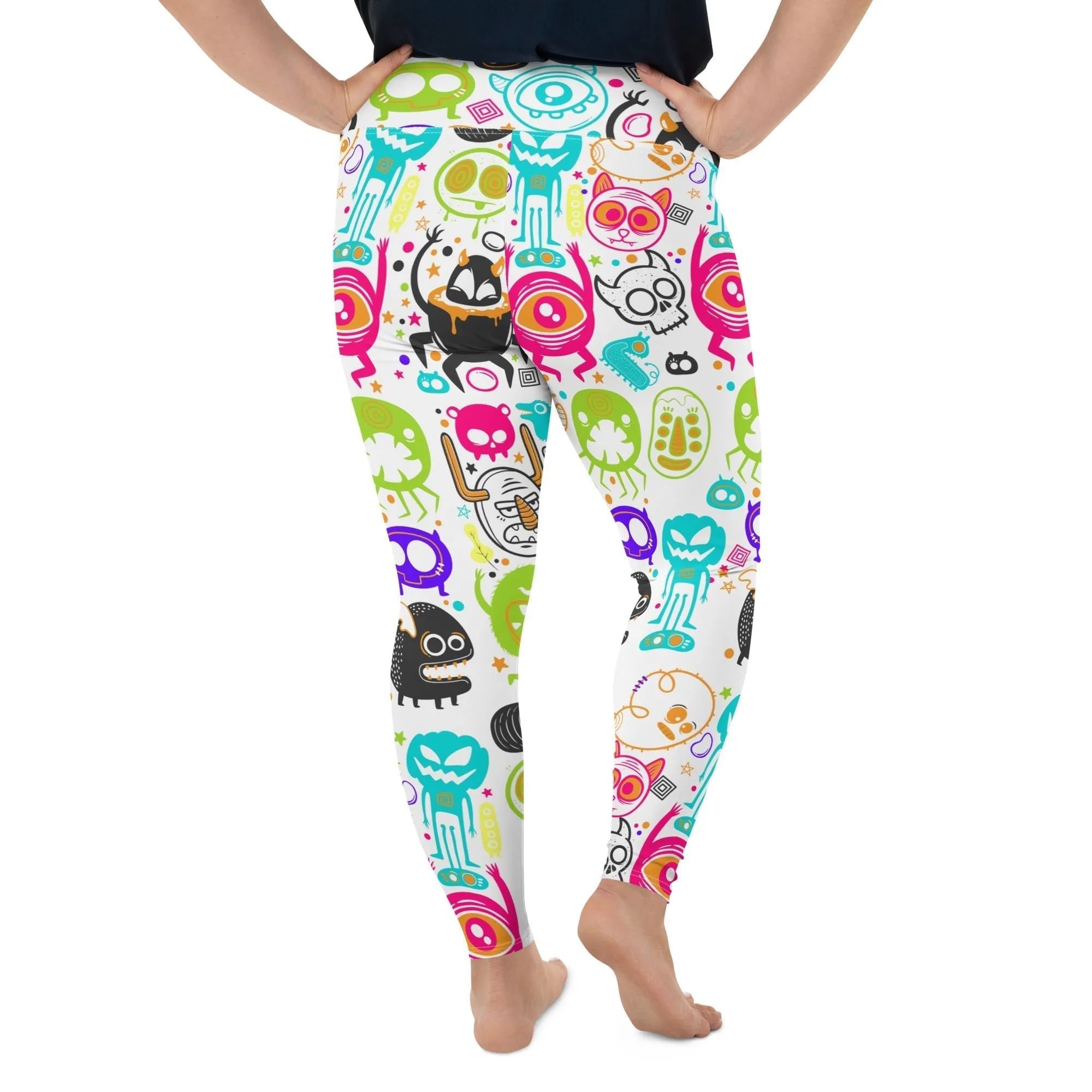 Colorful Doodles Plus Size Leggings