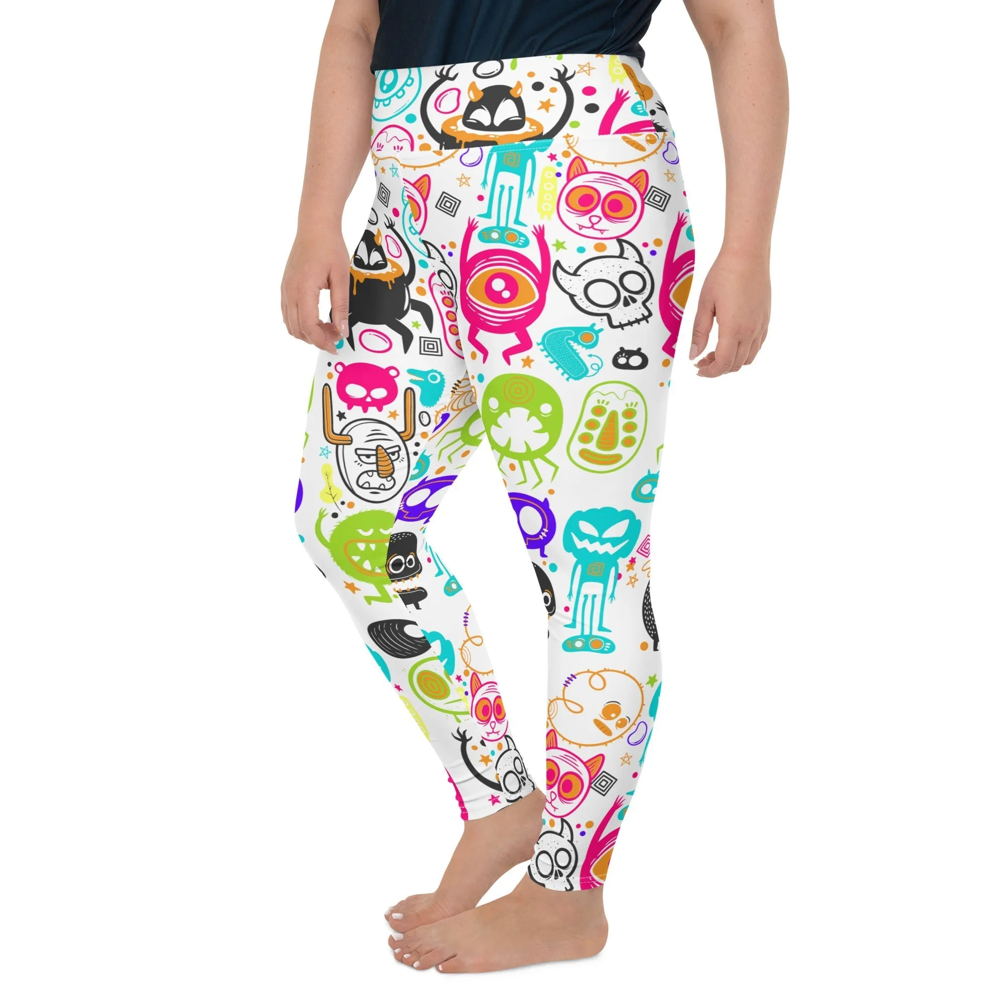 Colorful Doodles Plus Size Leggings