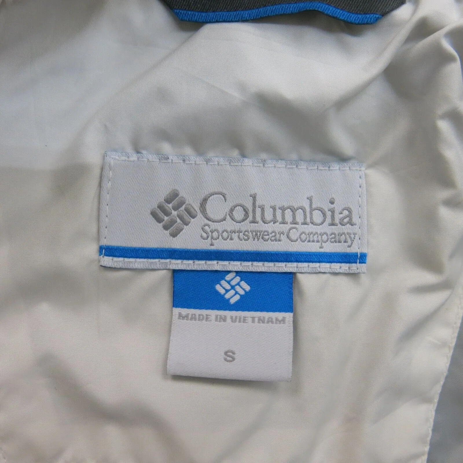 Columbia Sportswear Women Puffer Jacket Full Zip Up Long Sleeve White Size Small