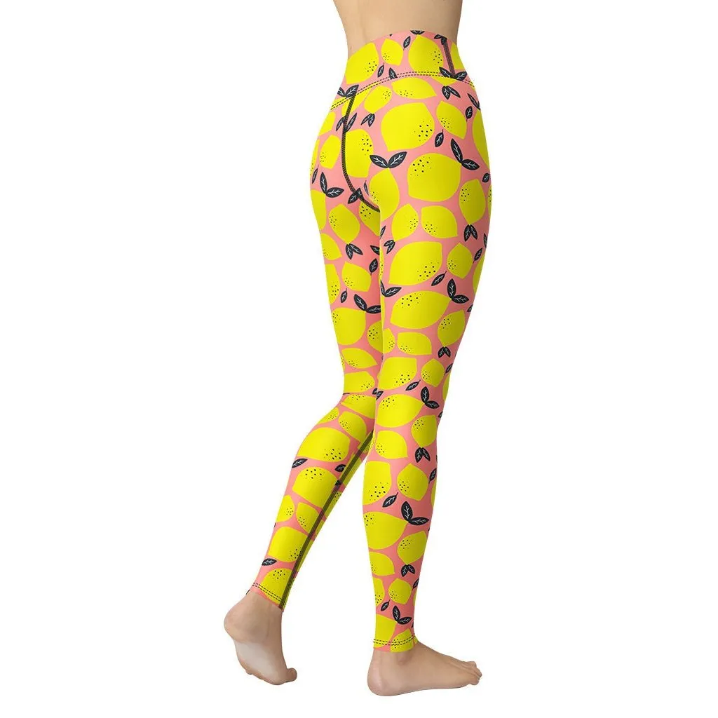 Cute Lemon Yoga Leggings