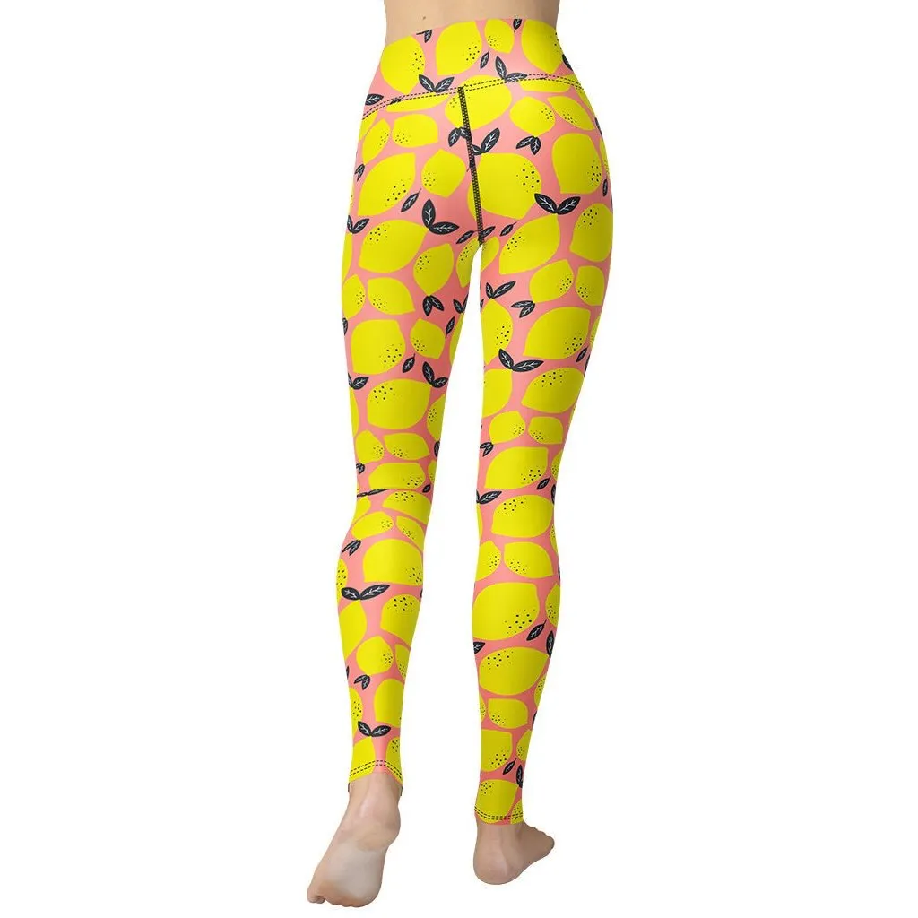 Cute Lemon Yoga Leggings