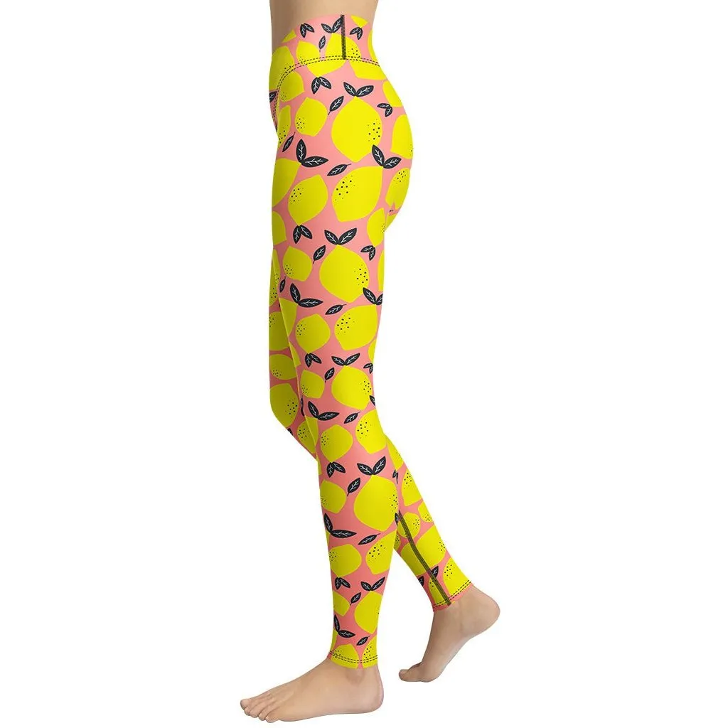 Cute Lemon Yoga Leggings