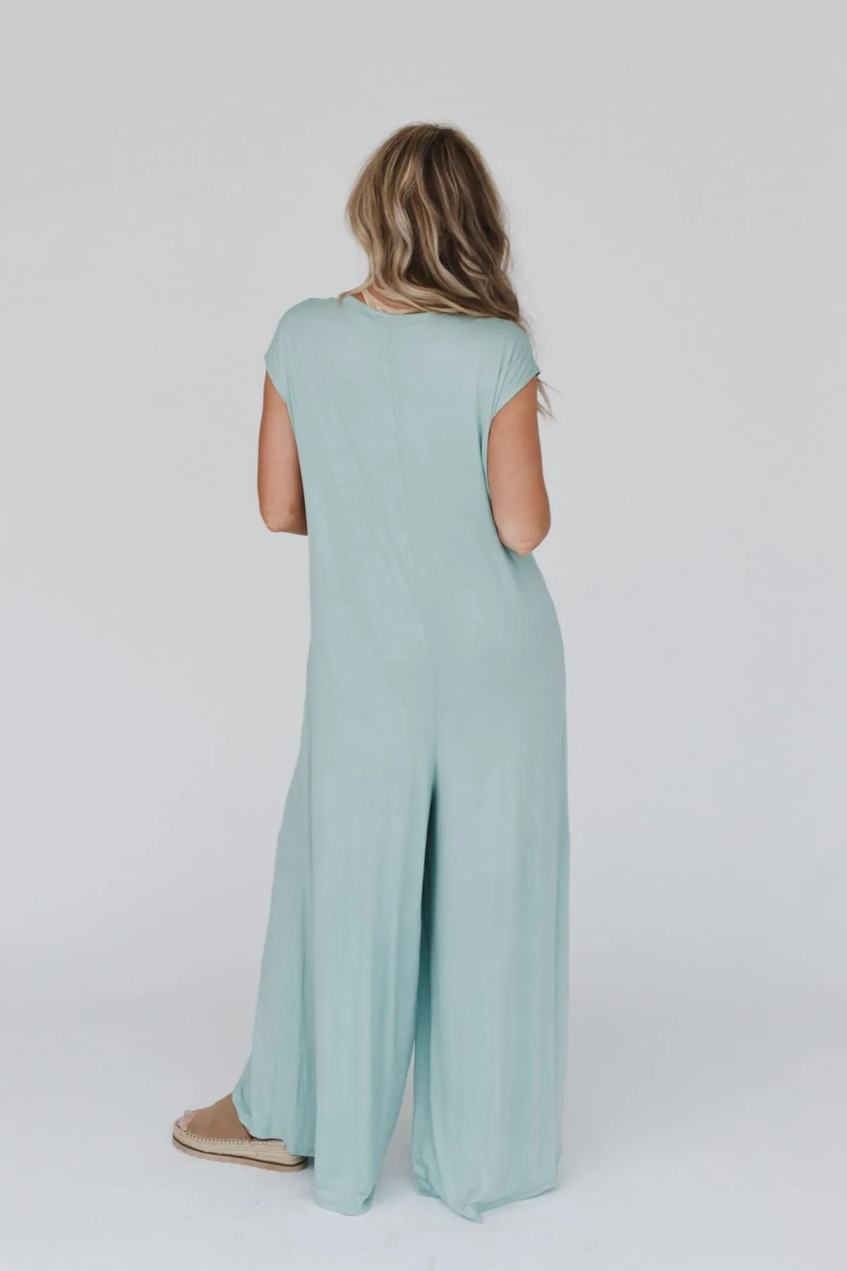 Daphne Jumpsuit - Seafoam