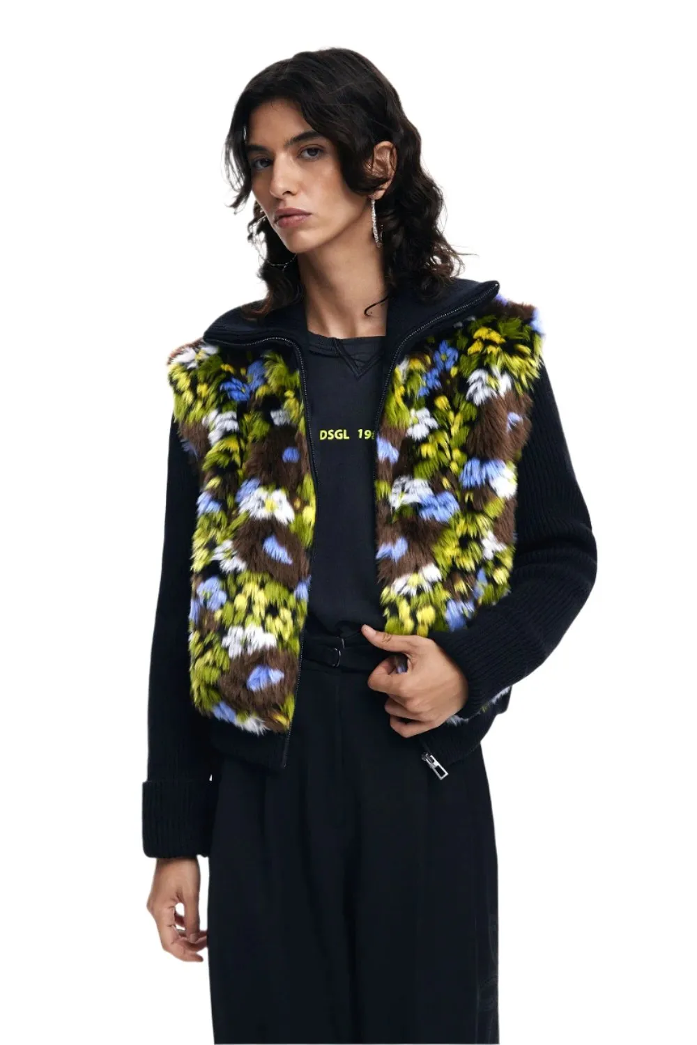 Desigual Combined floral jacket