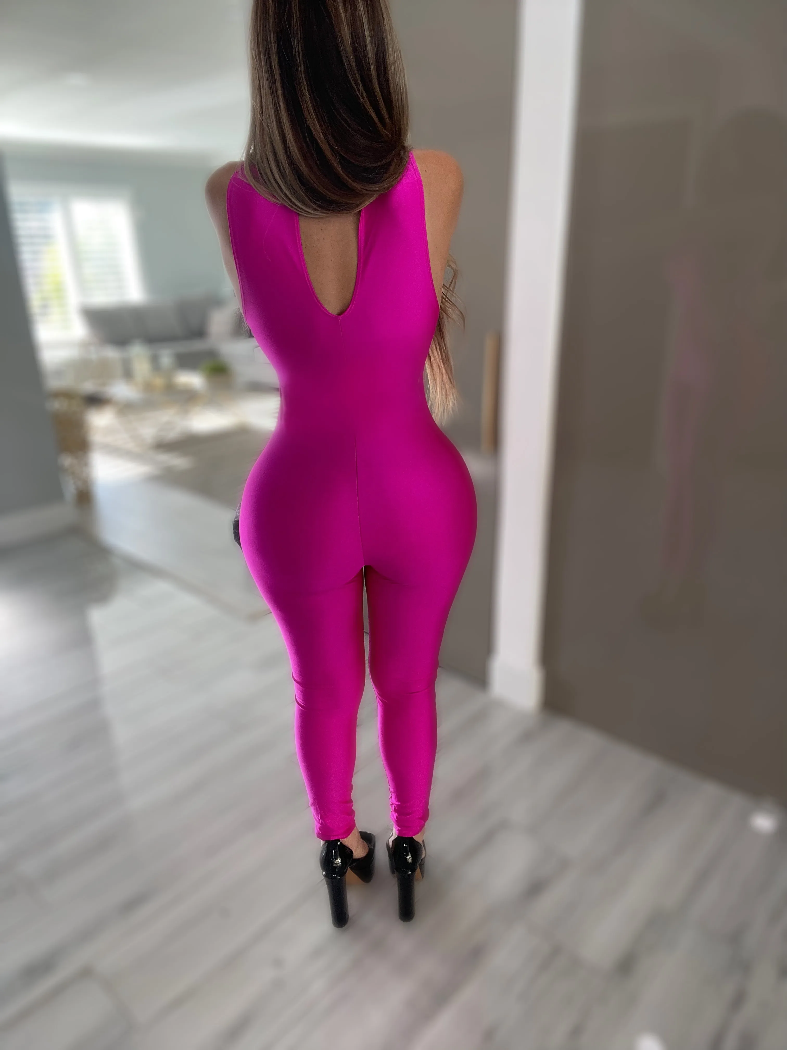 Drew Jumpsuit (Pink)